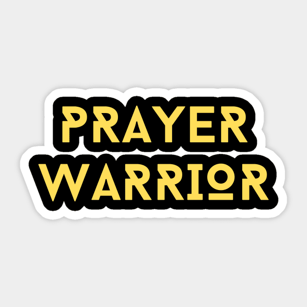 Prayer Warrior | Christian Typography Sticker by All Things Gospel